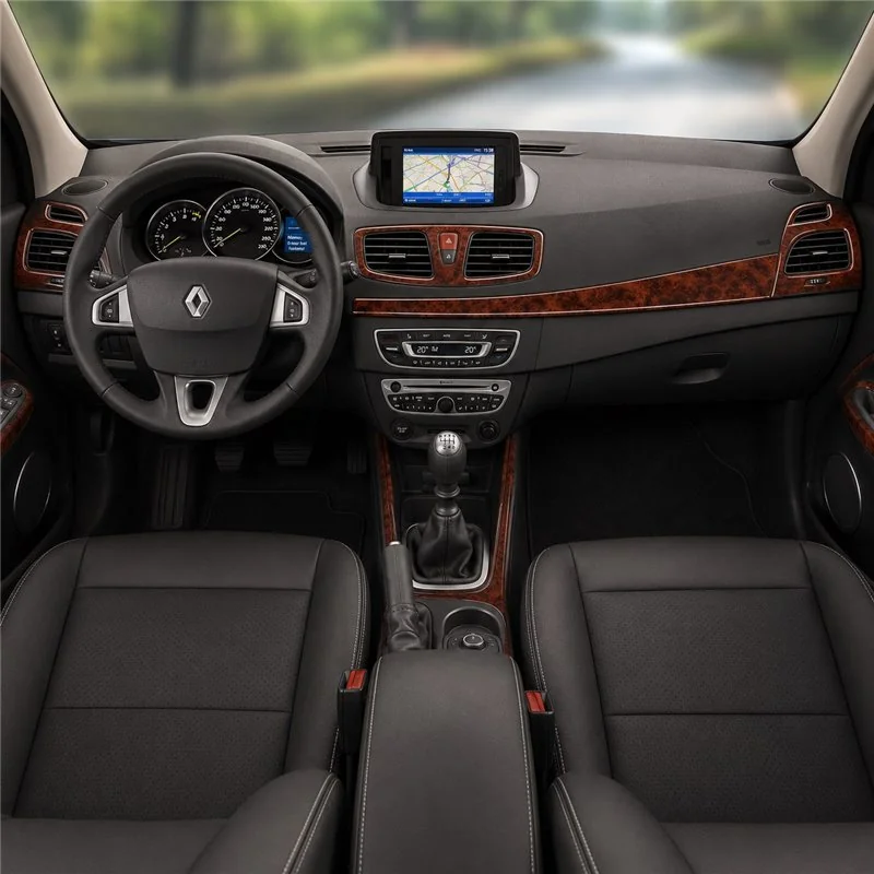 Renault Fluence 2010+ 3D Armaturenbrett-Dekor-Set, 13 Teile