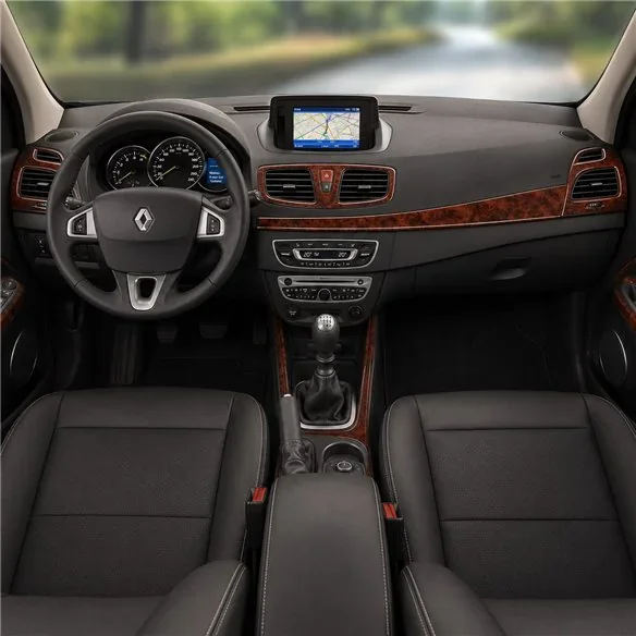 Renault Fluence 2010+ kit cruscotto 3D, 13 pezzi