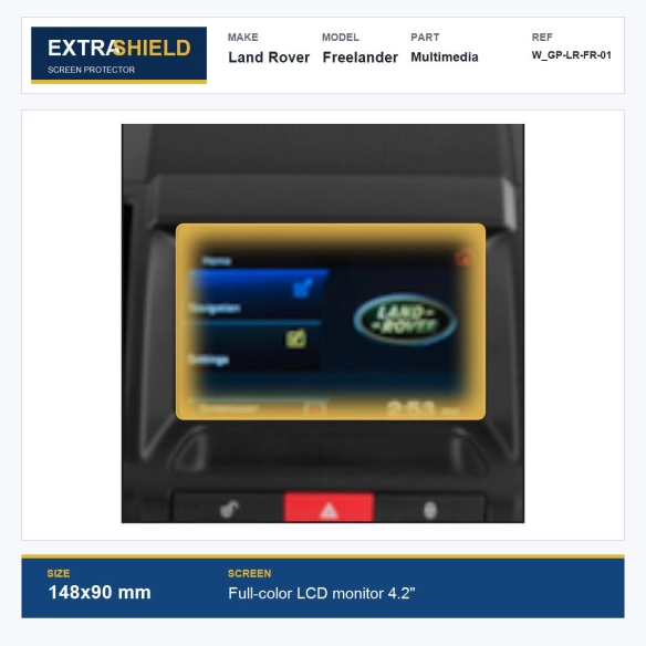 Land Rover Freelander Multimedia ExtraShield Screen Protector