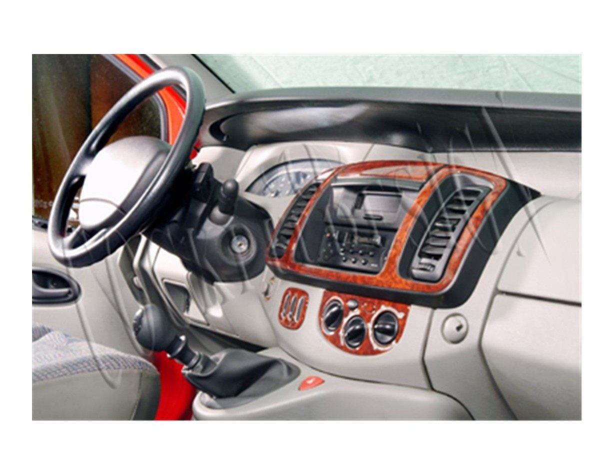 Renault Trafic Nissan Primastar 04.01-12.06 3M 3D Interior Dashboard Trim Kit Dash Trim Dekor 6-Parts