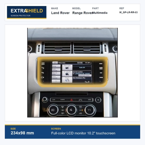 Land Rover Range Rover Multimedia ExtraShield Screen Protector