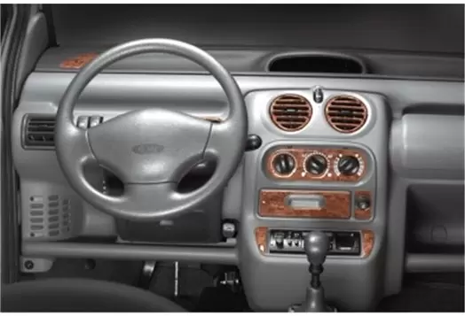 Renault Twingo 09.98-07.04 3M 3D Interior Dashboard Trim Kit Dash Trim Dekor 12-Parts