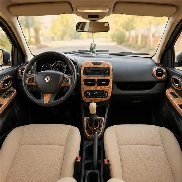 Renault Clio-4 2012+ 3D dashboard sierlijstset, 16 delen
