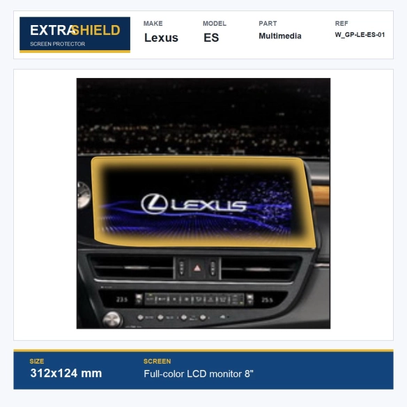 Lexus ES Multimedia ExtraShield Screen Protector