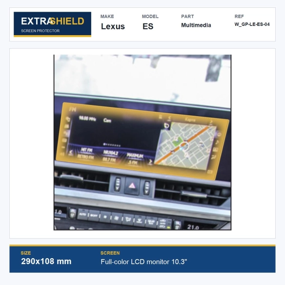 Lexus ES Multimedia ExtraShield Screen Protector