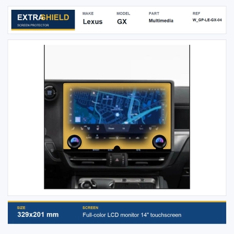 Lexus GX Multimedia ExtraShield Screen Protector