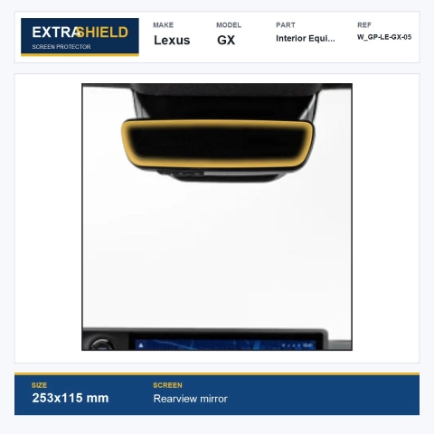 Lexus GX Interior Equipment ExtraShield Screen Protector