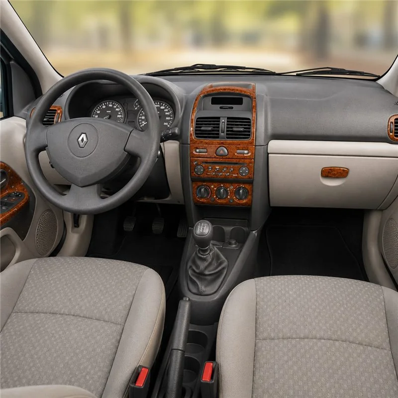 Renault Clio Symbol 2008+ 3D dashboard sierlijstset, 11 delen