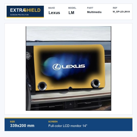 Lexus LM Multimedia ExtraShield Screen Protector