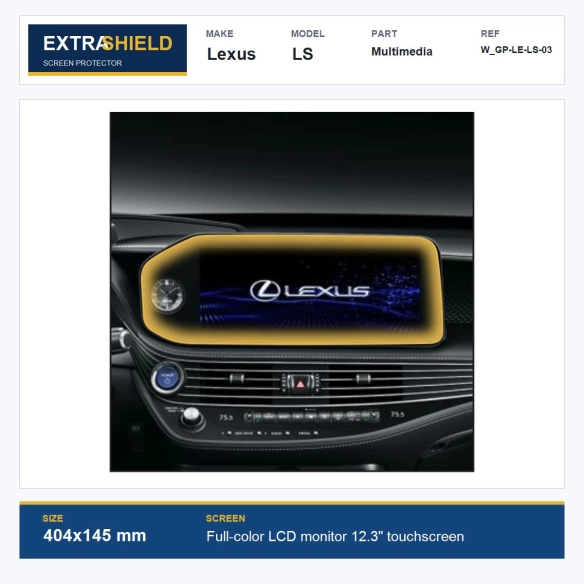 Lexus LS Multimedia ExtraShield Screen Protector