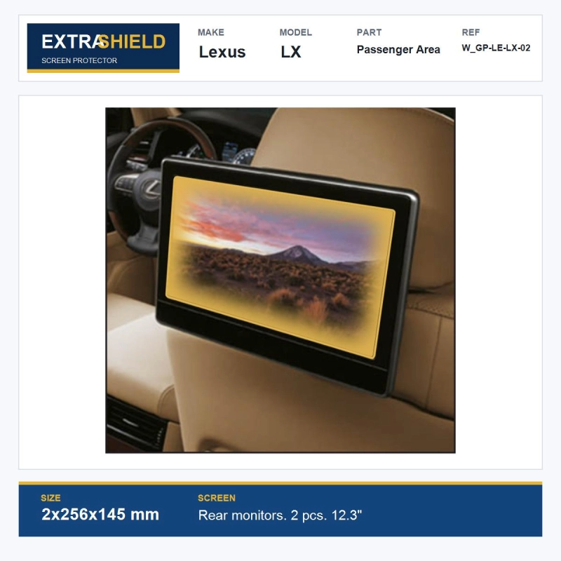 Lexus LX Passenger Area ExtraShield Screen Protector