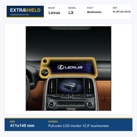 Lexus LX Multimedia ExtraShield Screen Protector