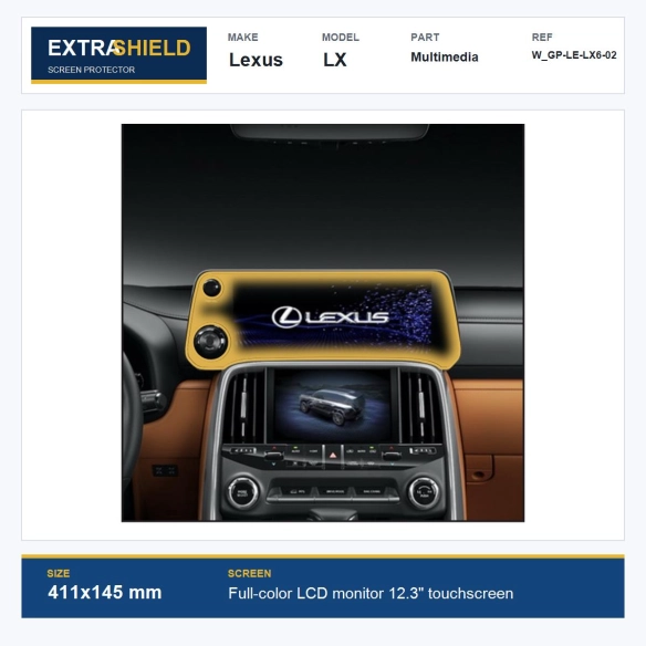 Lexus LX Multimedia ExtraShield Screen Protector
