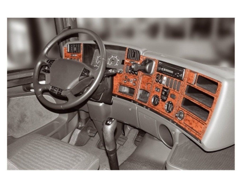 Scania R-Series R1 Reihe 04-09 Mittelkonsole Armaturendekor Cockpit Dekor 46-Teilige - 1- Cockpit Innenraum Dekor 