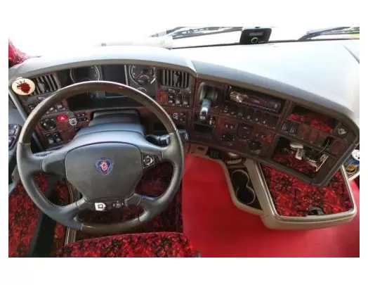 Scania R-Series R2 Reihe TopLine 2013 3D Interior Dashboard Trim Kit Dash Trim Dekor 60-Parts