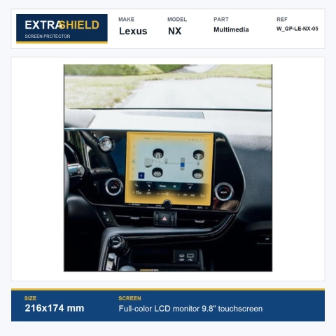 Lexus NX Multimedia ExtraShield Screen Protector