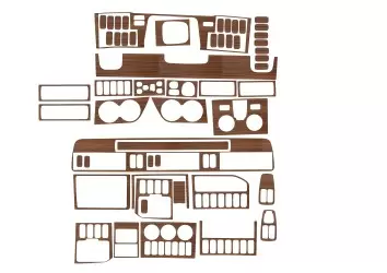 Scania R-Series R2 Reihe 10.2013 3M 3D Interior Dashboard Trim Kit Dash Trim Dekor 60-Parts