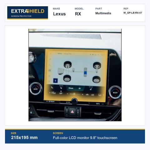 Lexus RX Multimedia ExtraShield Screen Protector