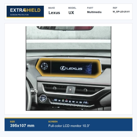 Lexus UX Multimedia ExtraShield Screen Protector