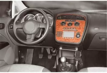Seat Altea-Toledo 04.04-12.08 3D Decor de carlinga su interior del coche 12-Partes