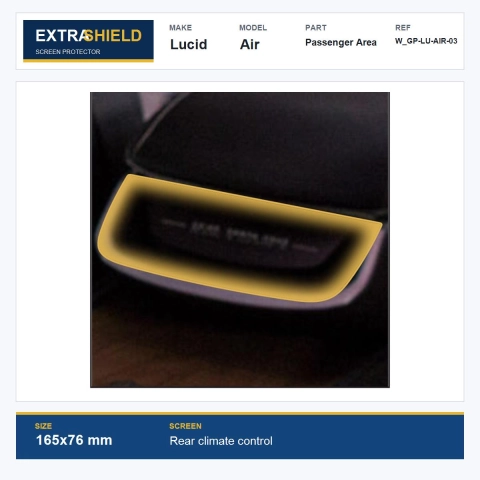 Lucid Air Passenger Area ExtraShield Screen Protector