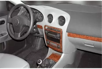 Seat Ibiza-Cordoba 04.02-12.07 3D Decor de carlinga su interior del coche 14-Partes