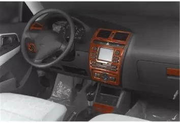 Seat Ibiza - Cordoba 08.99 - 03.02 3D Inleg dashboard Interieurset aansluitend en pasgemaakt op he 9 -Teile