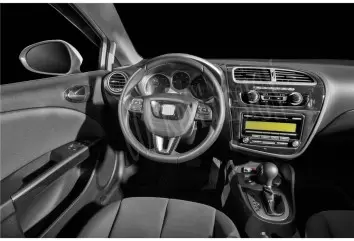 Seat Leon 01.2010 3D Decor de carlinga su interior del coche 18-Partes