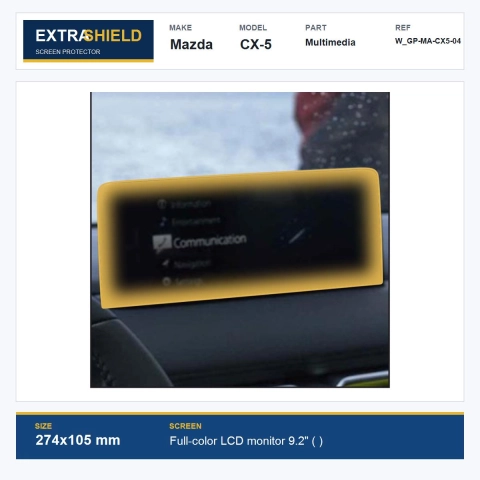 Mazda CX-5 Multimedia ExtraShield Screen Protector