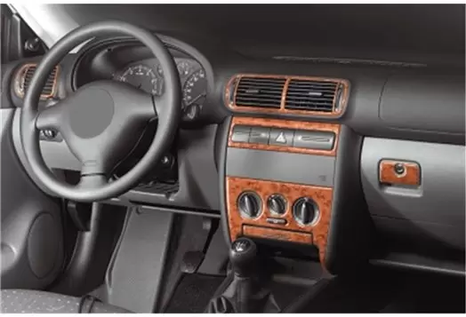Seat Toledo-Leon 1M 01.99-03.04 3D Decor de carlinga su interior del coche 15-Partes