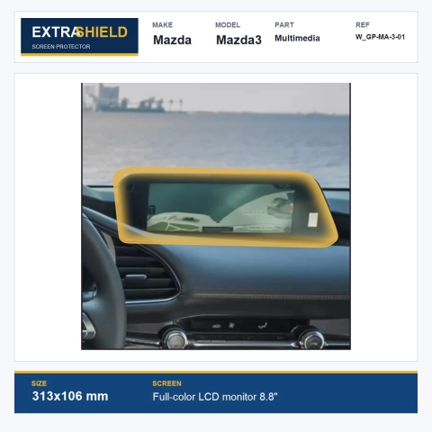 Mazda Mazda3 Multimedia ExtraShield Screen Protector