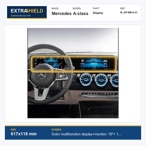 Mercedes A-class Display ExtraShield Screen Protector