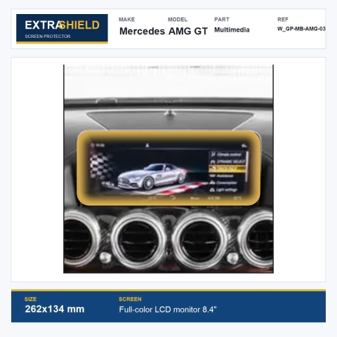 Mercedes AMG GT Multimedia ExtraShield Screen Protector