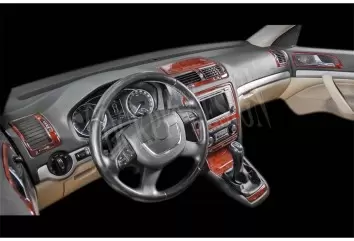 Skoda Octavia A5 1Z 09.2009 3D Decor de carlinga su interior del coche 11-Partes