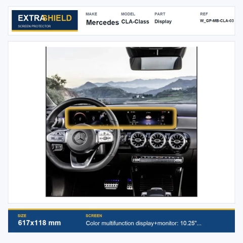 Mercedes CLA-Class Display ExtraShield Screen Protector
