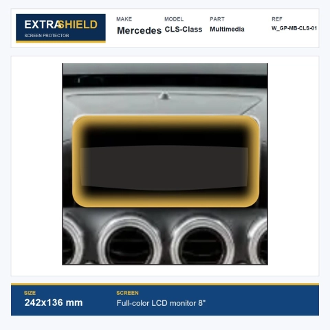 Mercedes CLS-Class Multimedia ExtraShield Screen Protector