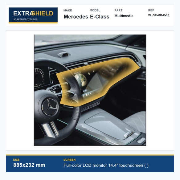 Mercedes E-Class Multimedia ExtraShield Screen Protector