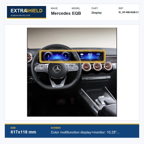 Mercedes EQB Display ExtraShield Screen Protector
