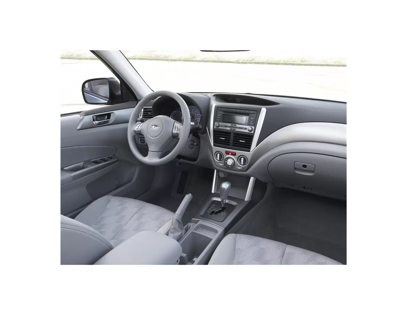 Subaru Forester 2009-2013 3D Inleg dashboard Interieurset aansluitend en pasgemaakt op he 41-Teile