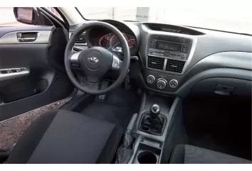 Subaru Impreza 01.2007 3D Inleg dashboard Interieurset aansluitend en pasgemaakt op he 22 -Teile