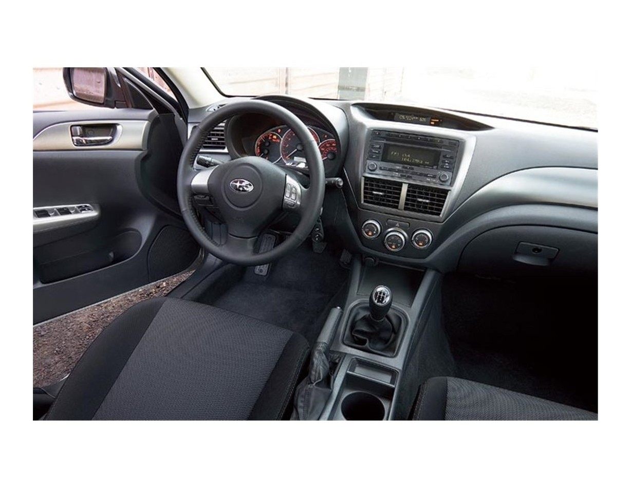 Subaru Impreza 01.2007 3D Inleg dashboard Interieurset aansluitend en pasgemaakt op he 22 -Teile