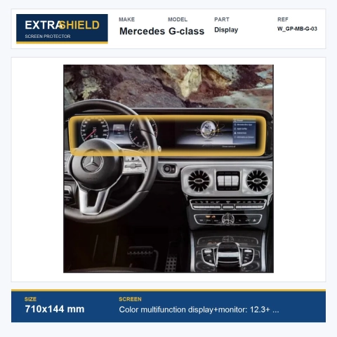 Mercedes G-class Display ExtraShield Screen Protector