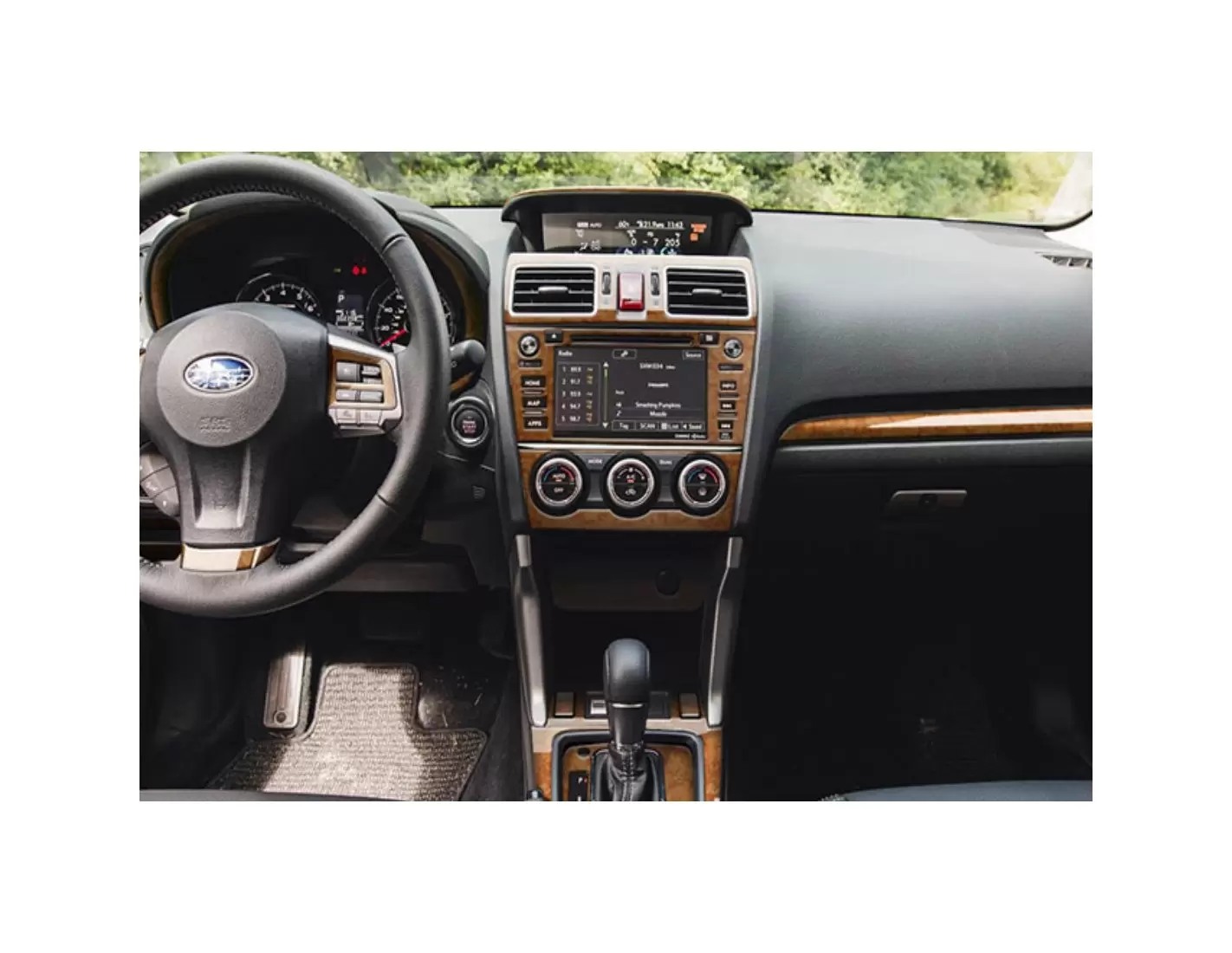 Subaru Impreza G4 2012-2014 3D Decor de carlinga su interior del coche 51-Partes
