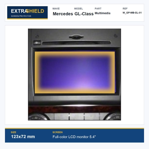 Mercedes GL-Class Multimedia ExtraShield Screen Protector