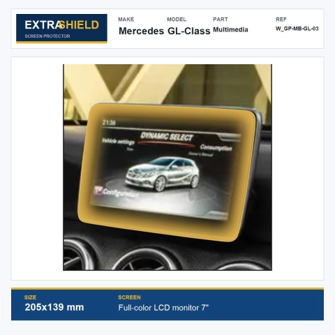 Mercedes GL-Class Multimedia ExtraShield Screen Protector
