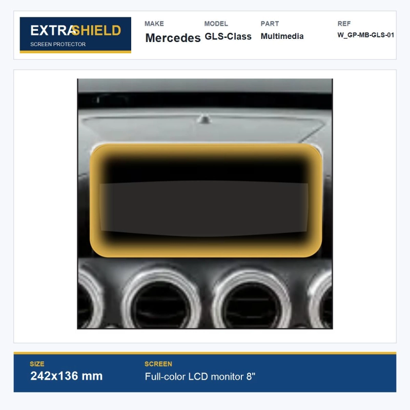 Mercedes GLS-Class Multimedia ExtraShield Screen Protector