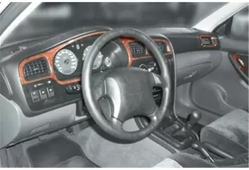 Subaru Legacy 04.99 - 12.04 3D Inleg dashboard Interieurset aansluitend en pasgemaakt op he 10 -Teile