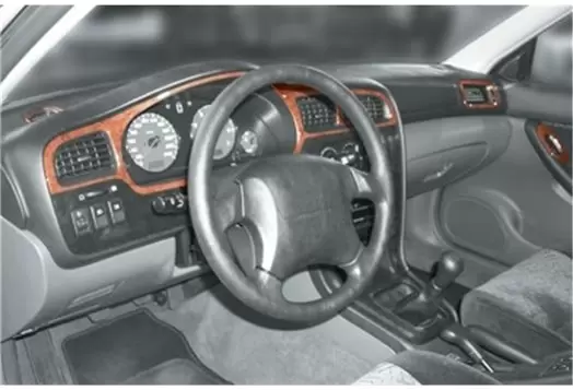 Subaru Legacy 04.99 - 12.04 3D Inleg dashboard Interieurset aansluitend en pasgemaakt op he 10 -Teile