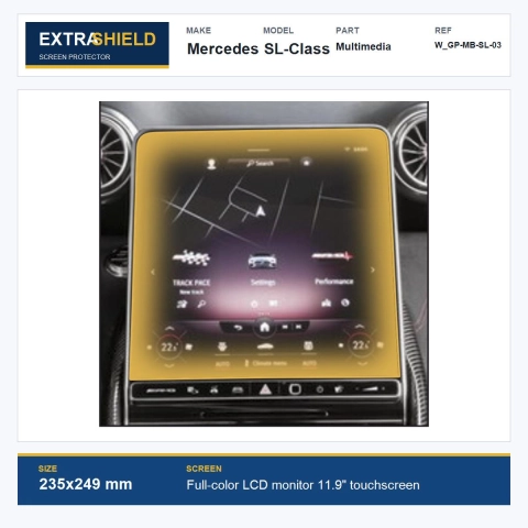 Mercedes SL-Class Multimedia ExtraShield Screen Protector