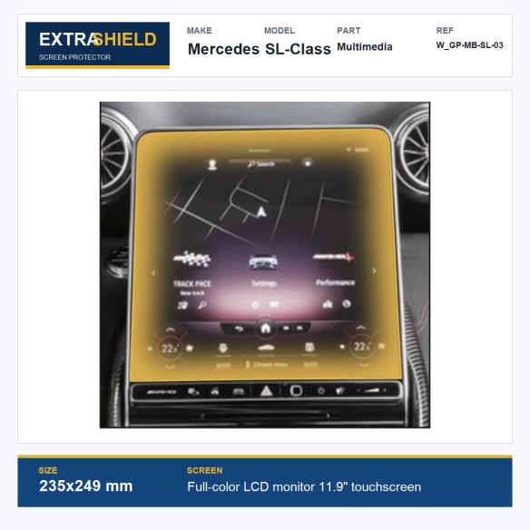 Mercedes SL-Class Multimedia ExtraShield Screen Protector